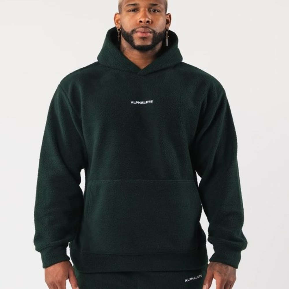 alphalete men - KING HOODIE- size small - evergreen color - Picture 1 of 5